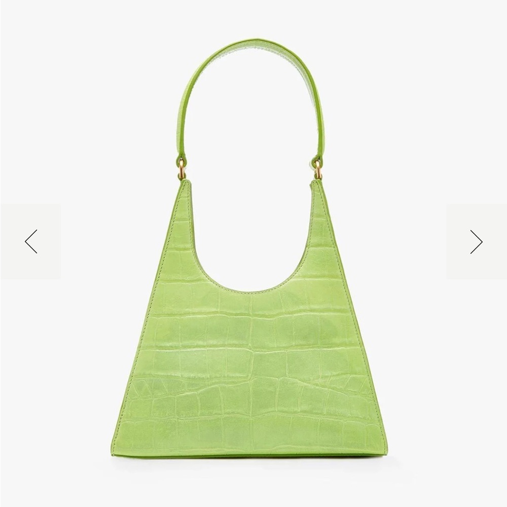 STAUD REY BAG PISTACHIO CROC EMBOSSED